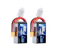 Zeee 3S Lipo Batterie 1500mAh 11,1V 120C avec connecteur XT60(2 Paquets) | Batterie RC pour FPV Racing Drones Vélo de Route Quadcopters Avion Hélicoptère RC Bateau RC Voiture