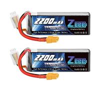 Zeee 3S Lipo Batterie 2200mAh 11,1V 120C avec connecteur XT60(2 Paquets)