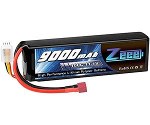 Zeee 3S Lipo Batterie 9000mAh 11,1V 100C 3S Batterie RC avec connecteur T pour FPV Racing Drones Vélo de Route Quadcopters Avion Hélicoptère RC Bateau RC Voiture
