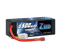 Zeee 4S Lipo Batterie 6500mAh 14,8V 80C 4S Coque Dure Batterie avec connecteur Deans T Fiche, pour RC Evader BX Auto Car Truck LKW Truggy RC Hobby