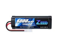 Zeee 7,2V 5000mAh NiMH Batterie RC avec Prise Tamiya pour Voiture RC Camion HPI Losi Kyosho RC Hobby