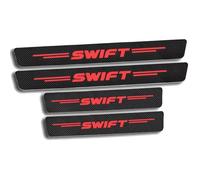 ZEEGII 4Pcs Protection Seuil de Porte Voiture pour Suzuki Swift, Autocollant Effet Fibre de Carbone, Barre de Seuil Anti-Rayures Imperméable,C