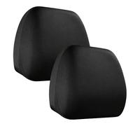 ZEEGII Housse d'Appui-tête de Voiture pour Citroen C3 aircross 2017-2025 2026, Protecteur Élastique Respirant, Taie de Siège Auto Anti-poussière, Accessoires Intérieurs,Black-x2