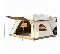 ZEEGII Tente de Hayon SUV Auvent de Voiture Imperméable 270x270x180cm, Abri de Camping avec Moustiquaire et Protection UV, Tente de Coffre Spacieuse pour Voyages en Famille et Plein Air