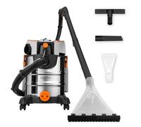 Zeegma Aspirateur Eau et poussière ZONDER Pro Aqua 1400 W, pour Tapis, moquettes, escaliers, réservoir d'eau Propre de 4 l, Filtre et Jeu de suceurs de Lavage