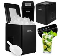ZEEGMA FROSTIQ Ice Maker 9 glaçons en 6-9 min, 2 tailles de glaçons, 1,5L de capacité, 12kg/24H de glace par jour Efficacité énergétique 112W, panneau de contrôle, panier