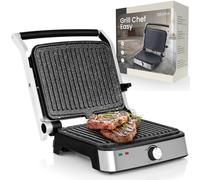 Grill électrique Multifonction - ZEEGMA - 2000 W - Revêtement anti-adhérent - Ouverture 180 - 2 en 1