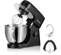 ZEEGMA Planeet MIX Pétrisseur 1800 W Robot multifonction avec bol 5L avec poignée et couvercle, 8 vitesses, avec panneau tactile 3 pièces (Black)