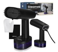 ZEEGMA STEAMEE Défroisseur Portable 2 en 1 pour Vêtements, Fer à Vapeur 1640 W, 370 ml Débit de Vapeur 25 g/min Chauffage 30 secondes Repassage Horizontal et Vertical Sûr pour les Textiles