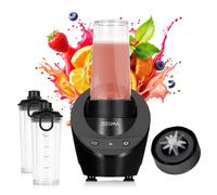 Zeegma Vitamine Base Mixeur 300W, 2 bouteilles, broyeur à glace, noir