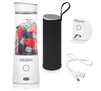 ZEEGMA Vitamine go - Blender portable - Ultra-léger - 450ml - Sans fil - 300W - Fonction glace pilée - Sans BPA - Blanc