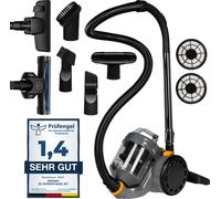 ZEEGMA Zonder Base Jet - Aspirateur sans sac - Technologie cyclonique - 2 x Filtre HEPA - 899 W - 2 L - 79dB - Eco-classe A