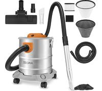 Aspirateur industriel ZEEGMA Zonder Pro Ash - 1600W - Cuve inox 20L - Avec accessoires - filtre HEPA
