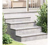 Zeehear Lot de 2 plaques ondulées en aluminium - 100 x 20 cm - Argenté - Robuste - Antidérapant - Protection d'escalier pour marches en bois - Pour l'intérieur et l'extérieur