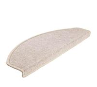 Zeehear Lot de 30 tapis d'escalier, 65 x 24 x 4 cm, taupe, semi-circulaire, grand, tapis de protection d'escalier pour marches en bois, antidérapant en polypropylène touffeté, lavables