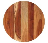 Zeehear Plateau de table rond en bois de palissandre massif de 60 cm de diamètre, 15-16 mm d'épaisseur, poli, peint, lasuré pour table à manger, bureau, café, restaurant