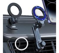 ZEEHOO Compatible avec Le Support de Voiture MagSafe, Support de téléphone magnétique pour Voiture [12 aimants Les Plus puissants], Support de téléphone magnétique pour Grille d'aération de Voiture