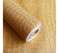 Zeeko Papier peint crocodile doré 17.7'' x 236''