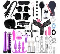ZeeKoug 34 PièCes à La Mode Pilates Extreme Training Combination Set (Noir), Main Amusante, Jambe Et Accessoires D'éQuipement d'exercice De Hanche, Cadeau De Couple