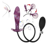 ZeeKoug Accessoire D'éQuipement Sportif Multifonctionnel De BâTon Gonflable Violet Gradient, Outil D'EntraîNement D'éTirement D'Endurance IntéRieure, Portable, Cadeau De Couple