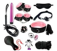 ZeeKoug Ensemble RéGlable en Nylon Rose De 12 PièCes, Montrant Le Charme De La Mode Et Donnant du Plaisir Illimité, Parfait comme Cadeau d'un Couple.