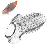 ZeeKoug Nouveauté MâLe éLastique Silicone Exercice Boucle D'EntraîNement Accessoire, Conception Ouverte, Amusement IntéRieur Sport Outil D'éTirement, Vacances, Cadeau De Couple (Blanc)