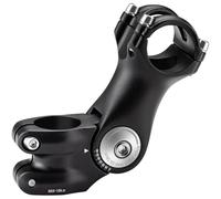 Zeekpowa Potence de Vélo Réglable 31.8 mm - Rehausseur de Guidon de 75 mm, Angle Ajustable ±60°, Potence VTT et Potence Velo Route, Alliage d'Aluminium, Noir, Léger et Robuste