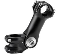 Zeekpowa Potence de vélo, rehausseur de guidon de vélo 31,8 mm x 125 mm, rehausseur de guidon de vélo en aluminium ± 60 °, potence de guidon réglable, design hexagonal, guidon de vélo pour VTT