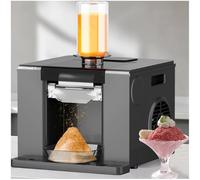 ZEEKYFOR Broyeur à Glace Professionnel, Sorbetière, Machine à Cornets de Neige électrique 60 kg/Jour, Mini Broyeur à Glace Flocon de Neige pour Desserts à Usage Domestique Black