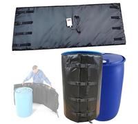 ZEEKYFOR Chauffe-Fût Industriel 200 L / 55 Gallons, Couverture Chauffante pour Fût 0~120℃ / 32~248℉ avec Régulateur de Température, Chauffe-Seau pour Stockage Industriel Black