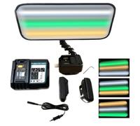 ZEEKYFOR éclairage Professionnel PDR 9 Couleurs, Outils de Réparation de Bosses sans Peinture, Réflecteur de Bosses pour Voiture, Bande Lumineuse LED, avec 2 Batteries de 2500 mAh
