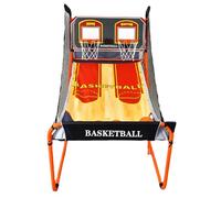 ZEEKYFOR Jeu D'arcade de Basketball Pliable, Machine de Tir Double électronique avec Score, Jeu de Basketball D'intérieur pour L'entraînement et Le Développement des Compétences