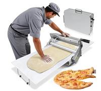 ZEEKYFOR Laminoir à Croissants, Professionnel Laminoir à Pâte Pliable, épaisseur Réglable de 0 à 25 mm, Grand Panneau Antiadhésif, pour Cuisines Familiales 60x30cm