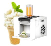 ZEEKYFOR Machine à Cônes de Neige électrique, Mini Machine à Glace, Sorbetière Commerciale, Machine à Glace Pilée, Machine à Glace Pilée pour Le Lait, Le Jus et Le Chocolat White