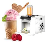 ZEEKYFOR Machine à Glace Flocon de Neige, Mini Machine à Glace, Machine à Glace Pilée Commerciale, Sorbetière 60 kg/24 H pour Fêtes, Salons de Thé et Desserts White