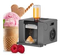 ZEEKYFOR Machine à Glace Flocon de Neige, Mini Machine à Glace, Machine à Glace Pilée Commerciale, Sorbetière 60 kg/24 H pour Fêtes, Salons de Thé et Desserts Black