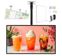 ZEEKYFOR Panneaux D'affichage Numériques pour Restaurants, écran Rétroéclairé LED, Panneau Publicitaire Mural pour La Décoration D'expositions 60x90cm