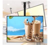 ZEEKYFOR Panneaux de Menus Numériques Suspendus pour Restaurants, Caisson Lumineux à Rétroéclairage LED, écran Publicitaire Lumineux A2/43.5x60cm