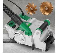 ZEEKYFOR Rainureuse Murale électrique Portative à 2 Lames, 1100 W, pour Construction et Rénovation, Largeur 25 mm/35 mm, Profondeur 0 à 40 mm