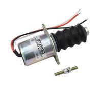 Zeenparts AM124380 AM124379 Solénoïde d'arrêt de carburant 12 V compatible avec John Deere Skid Steer Loader 3375 375 Compatible avec Caterpillar Niveleuse 120H Compatible avec solénoïde Trombetta