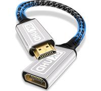 ZEENVIC Rallonge HDMI 0.3M Câble, Câble d'extension HDMI 2.1 Mâle vers Femelle 8K@60Hz 4K@120Hz/144Hz 48Gbps, High Speed UHD eARC HDCP 2.3, Compatible avec TV Stick, HDTV, PS5/PS4