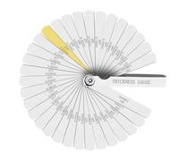 Zeeorymn 32 Lames Jauge D'épaisseur de Précision Jeu de Cale Soupape,Démontable Acier Inoxydable Jeu de Cale D'épaisseur,Pour La Mesurer de L'espace Libre Largeur/Épaisseur0.04-0.88mm