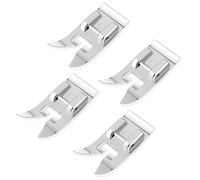 Zeeorymn 4 Pièces de Biche pour Machine à Coudre, Droit Pied Zigzag, Accessoires Multifonctions pour Singer Brother Janome Babylock (Pied Presseur Universel)