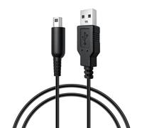 Zeeorymn Chargeur 3DS,Câble de Chargeur pour 3DS XL/3DS XL/New 2DS XL/2DS/Dsi XL,1,2m/ 3,9ft Câble Charge ur USB d'alimentation USB,1PC Noir