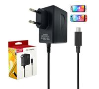 Zeeorymn Chargeur Switch 45W - Adaptateur Secteur Charge Rapide pour Switch/OLED/Lite/Pro Controller - Compatible Mode TV avec Câble 1.5m