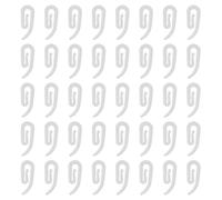 Zeeorymn Crochets de Rideau, 150 PCS Crochets Coulissants en Plastique Blanc pour Rideau de Porte, Rideau de Fenêtre et Rideau de Douche