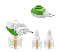 Zeeorymn Diffuseur Electrique Liquide,Pour Diffuseur Electrique Répulsif Moustiques Et Moustiques Tigres,1 Diffuseurs + 2 Recharges Liquides,2 en 1-45 Nuits