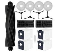 Zeeorymn Kit D'accessoires pour Dreame L10s Pro Ultra Heat/ L10s Ultra Gen 2,pour Dreame X30 Ultra/Mova E30 Ultra,1 Brosse Principale,4 Sacs à Poussière,4 Serpillere,2 Filtres, 4 Brosse Latérale