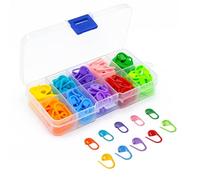 Zeeorymn Marqueur Tricot,120 Pièces Marqueurs de Mailles, Marqueur Crochet 10 Couleurs pour Tricot Golf,Couture,Tissage,Crocheté et Projets Tricotés,avec Boîte