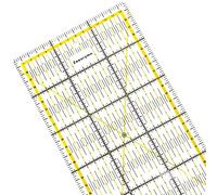 Zeeorymn Règle Patchwork 15x60cm,Règle Omnigrid Transparente,Règles De Couture avec Graduation Claire en cm et Indications d'Angle,Idéal pour Coupe Précise pour Quilting, Couture,DIY (15×60CM)